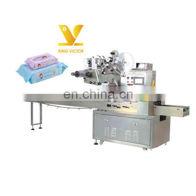 Mini Wet Wipes Packing Machine With Labeling And Punching