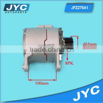 JFZ275A1 Car alternator, 24v small alternator, ac alternator generator24V*2groover*Double feet100*right