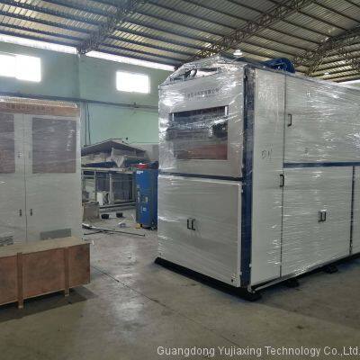 YJ750X520 Hydraulic Disposable Plastic Cup Bowl Making Thermoforming Machine With Servo Motor Stretching photo-3