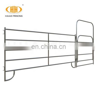 High quality galvanized used metal tube livestock paddock horse corral fence panels