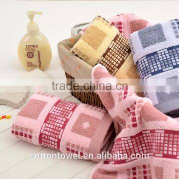 wholesale 100% cotton yarn dyed striped soft face towel