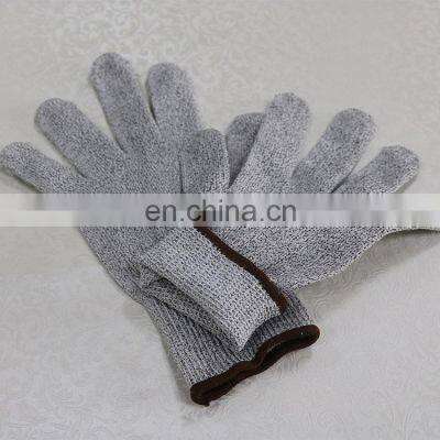 EN388 2016 CE Approved 5 Cut Level HPPE Glass Knit Cut Resistant Garden Safety Work Gloves