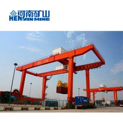 Henan Kuangshan 40 Ton Heavy Duty RMG Rail Mounted Double Beam Container Gantry Crane photo-5