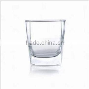 Handmade Clear Square Body Round Mouth Hot Shot Glass Souvenirs photo-3