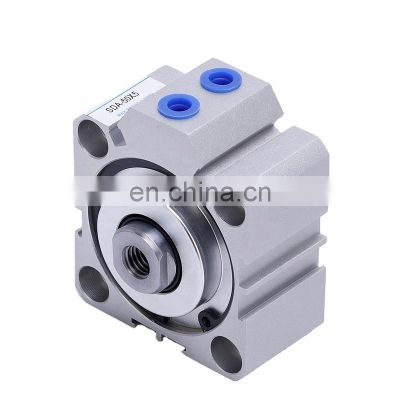 Good Sale SDA Series SDA100 Thin Type Short Stroke Aluminum Alloy Big Bore Pneumatic Compact Air Cylinder