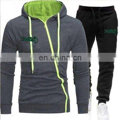 Manufacturers Custom LOGO New Men's Plus Size Casual Zipper Cardigan Zipper Sports Jogging Suit Custom Hoodie S-5XL photo-2