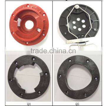 floor scrubber brush locking/buckle/flange/clutch plate