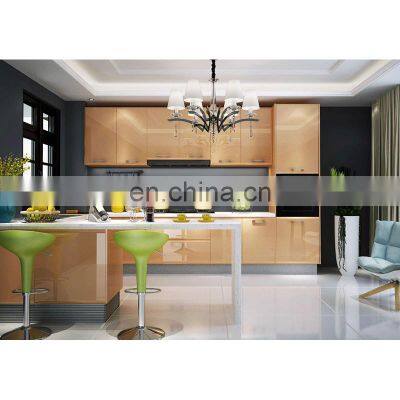 modern lacquer finish uv panel door high gloss kitchen cabinet