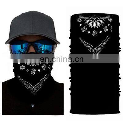 Multifunctional cooling head cotton tubular seamless silk face bandana