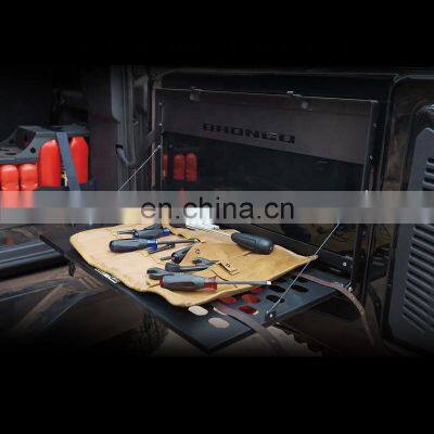 Car Rear Trunk Workbench Alloy Table For Swing Gate Kit Bronco 2021