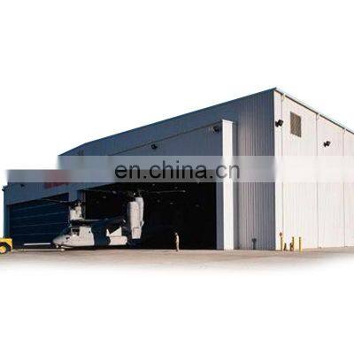 Free Custom Bolted Connection Preengineered Modular Galvanized Peb Steel Structure Aircraft Hangar