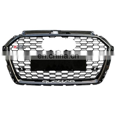 RS3 front bumper grill for Audi A3 s3 8v.5 honeycomb high quality 2017 2018 2019