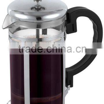 coffee filter pot, filter pressure pot,chrome plated french coffee maker