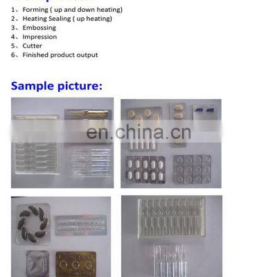 One Year Warranty Low Cost Automatic Chocolate Blister Packing Machine