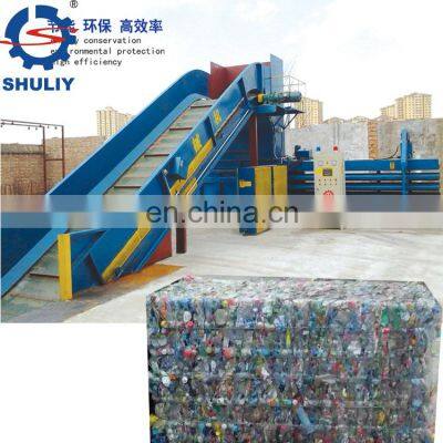 Manufacturers baler machine Aluminum Canz Compression Baler Machine Straw Horizontal Baler