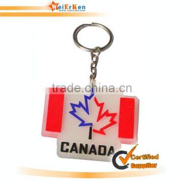 square soft custom keychain,country keychain