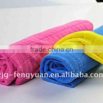 Checked Microfiber Cleaning Cloth