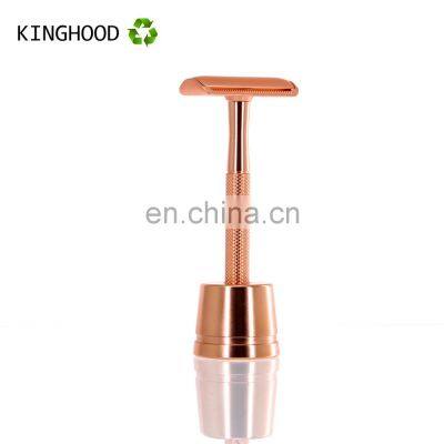 Mini Style Modern Gold Stainless Steel Ladies Facial Hair Face Razor For Women Man photo-4