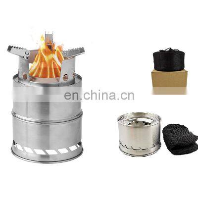 Stainless steel windproof portable outdoor camping fire stove