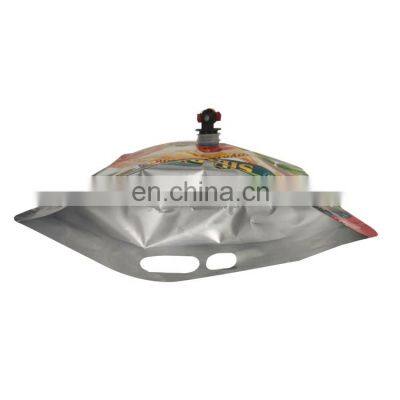 Laminated Multiple Layer Plastic Aseptic Empty Aluminum Foil Spout Bag in Box With Butterfly Tap photo-3