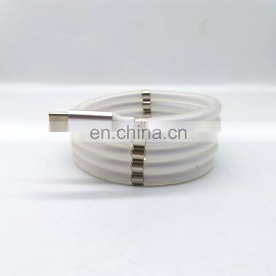 Silicon Magnetic Suction Mobile Phone Data Cable USB Silicon Phone Charging Cable for Iphon / Type C / Android photo-4