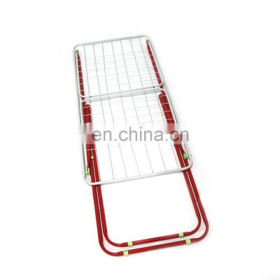 Aluminum alloy semi iron pipe plastic spraying floor type X mobile folding drying clothes rack