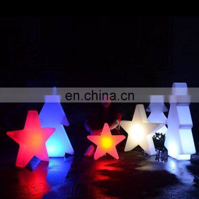 topper tree Christmas led /Christmas tree artificial holiday decoration PE plastic led tree star snow lighting led decor light