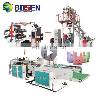 100% Biodegradable Corn Starch Bag film making machine in plastic extruders Plastic film blowing machine