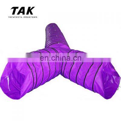 6 Inch PVC Fabric Reinforced Vinyl Coated Blower Duct Spring Steel Helix Collapsible Flexible Ventilation Air Duct photo-5