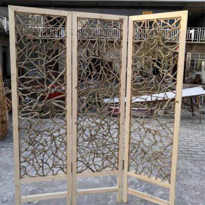 Paulownia Wooden Screen Room Dividers Partitions Screen photo-2