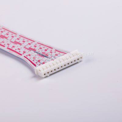White Red Flat Cable Connector Wiring Harness photo-2