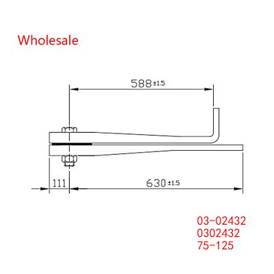 03-02432, 0302432, 75-125 Heavy Duty VehicleRear Axle Wheel Spring Wholesale For Peterbilt