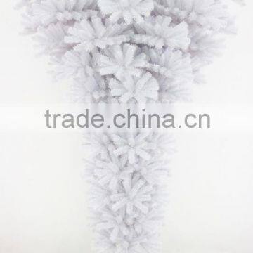 Caucasia Tinsel Pine Made White Special Flocked Christmas Tree/snowing Christmas Tree With Pine Needles and Snowflake photo-4