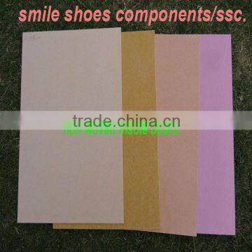 Eco friendly non woven fiber insole board for casual shoes insole