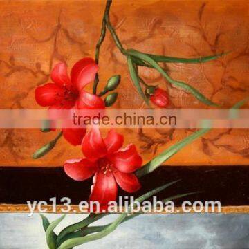 Excellent home decoration flower oil painting ct-344