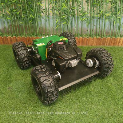 remote brush cutter, China remote control tracked mower price, robot lawn mower for hills for sale