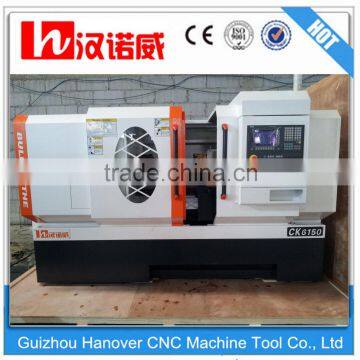 CK6150 flat bed cnc lathe machine price/Horizontal Turning Center low operating cost 520mm swing diameter 1000mm turning length