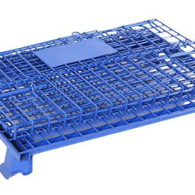 Warehouse Storage Metal Steel Galvanised Wire Mesh Pallet Container for Warehouse photo-3