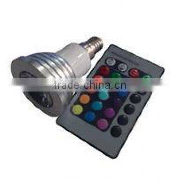 e14 led spot light bulbs 3w rgb led lamp