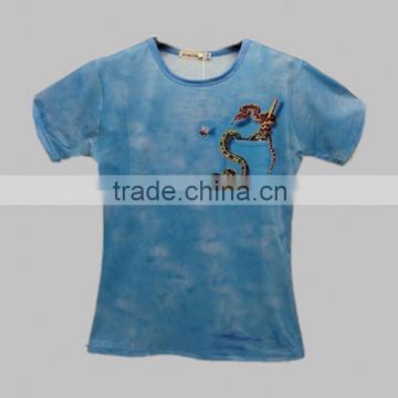 Fashion Funny Animal 3D T shirt O-Neck firls short sleeve Tee Tops