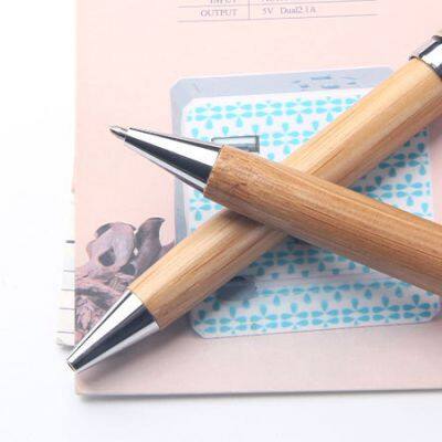 Customized LOGO Bamboo Pen With Metal Parts and Black Ink for Company Gift, Exhibition Use photo-5