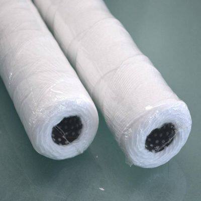 Полипропиленовый (PP) намотанный фильтрующий элемент, обезжиренная вата, 10 дюймов, 5 микрон, может быть изготовлен по запросу, нержавеющая стальная каркасная структура