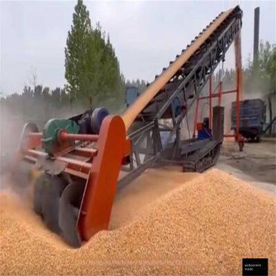 Nongyou Spiral Material Scraper, Grain Depot Belt Conveyor for Loading and Warehousing Machinery, Fully Automatic Crawler Walking Feeder photo-4