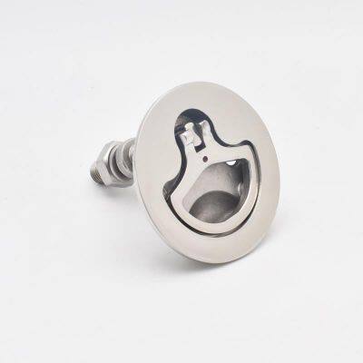 Best Sale Marine Lock Stainless Steel Flush Hatch Lift Ring Hatch Pull Handle Locker Hatch Lock photo-2