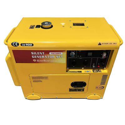 Factory Wholesale 5000W 6KW 8KW 10KW 12KW 15KW 20KVA Diesel Silent Generator With Digital Module Air Cooled 4 Stroke Generador