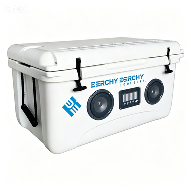 65qt Large Rotomolded Cooler With Bluetooth Stereo Speaker Ipx6 Waterproof With 7 Days Ice Retention