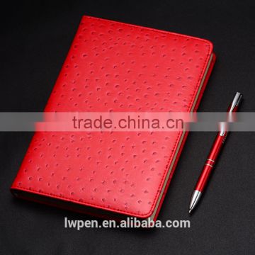 Hot sale business card holder and promotional notebook and pen gift set