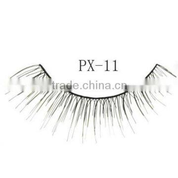 Free samples custom private label human hair cheap sale colorful false eyelashes