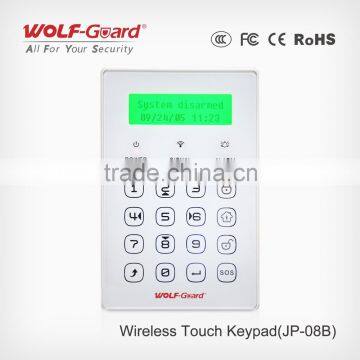 Mini panel wireless alarm system devide touch keypad as mobile phone displays