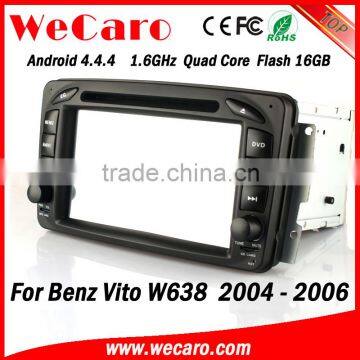 Wecaro WC-MB7507 Android 4.4.4 touch screen for Benz Vito w638 in dash car dvd player 2004 2005 2006 mirror link